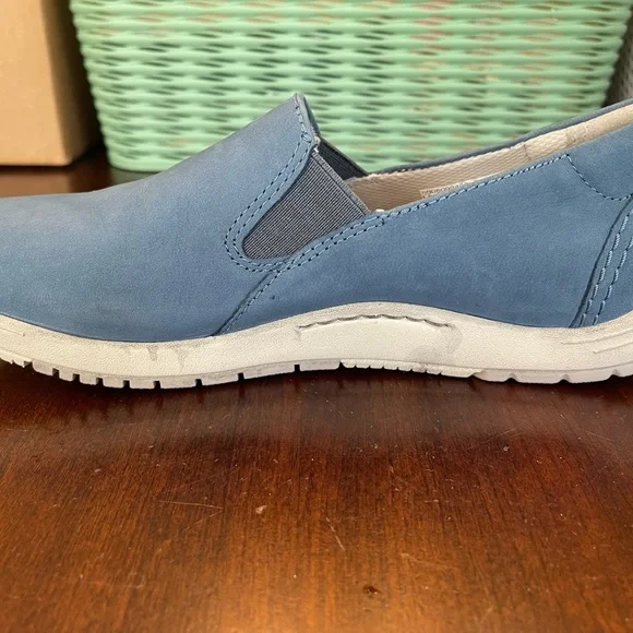 Dansko Laraine Slip On Sneaker (Women) - Blue Waterproof Nubuck - Picture 9 of 10